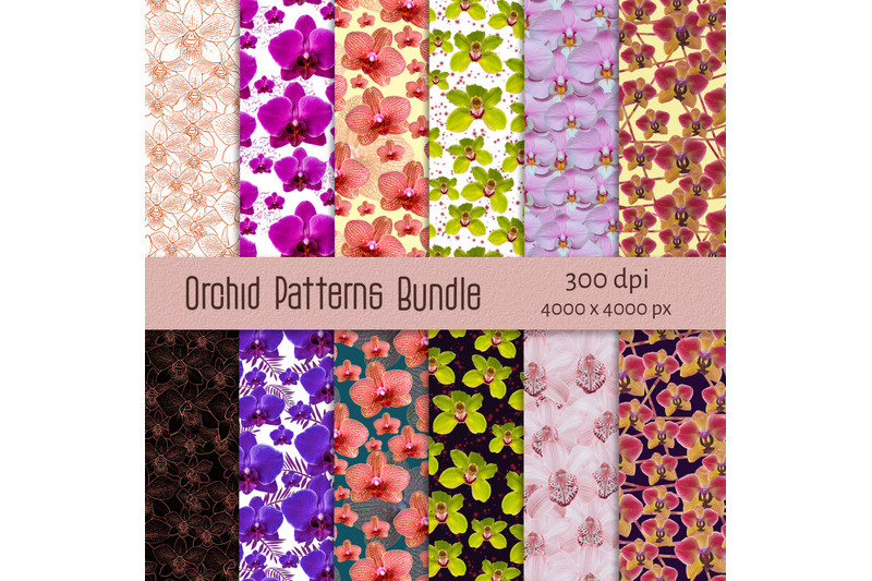 orchid-patterns-bundle