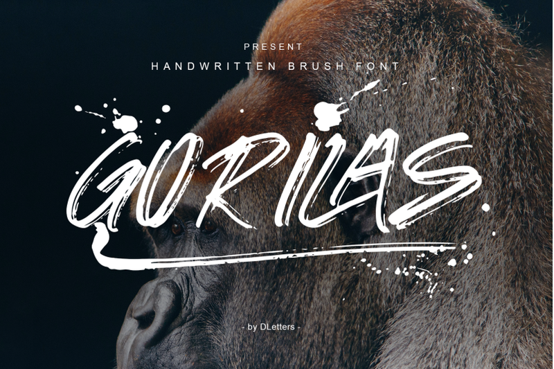 gorilas-hand-brush-font