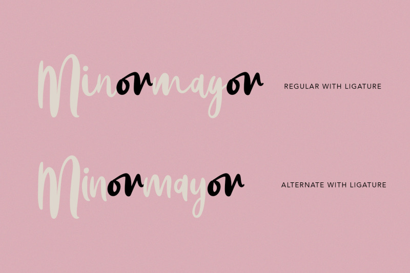 minormayor-handwritten-font