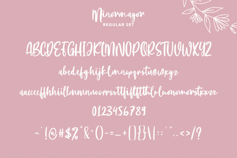 minormayor-handwritten-font