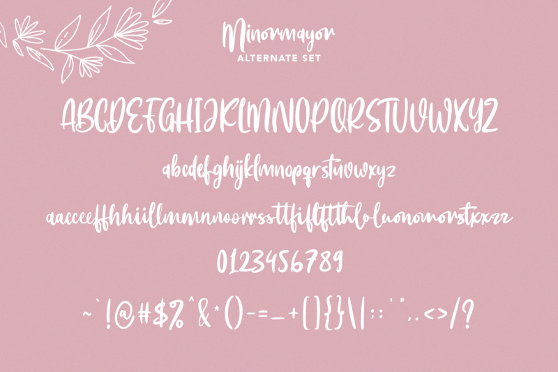 minormayor-handwritten-font