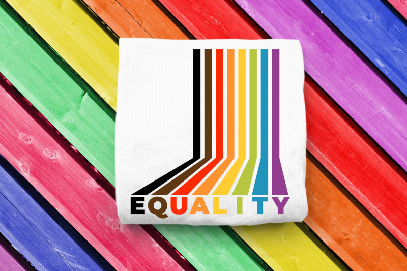 lgbt-and-poc-equality-with-retro-stripes-svg-png-dxf-eps