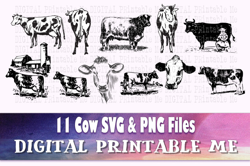 cow-silhouette-bundle-svg-png-clip-art-11-digital-illustration-far