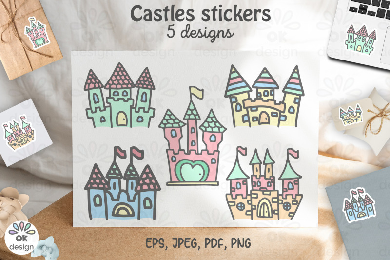castle-stickers-printable-5-designs-png-jpeg-pdf-files