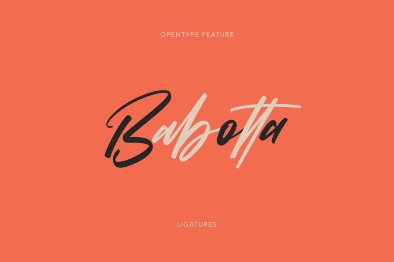 babotta-clean-slanted-script-font