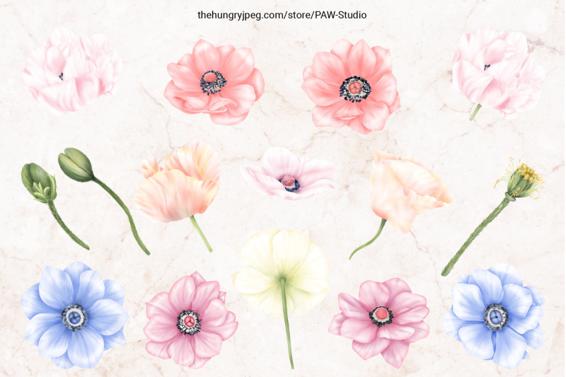 mother-039-s-day-clipart-mother-child-daughter-son-anemone-poppy-flowers