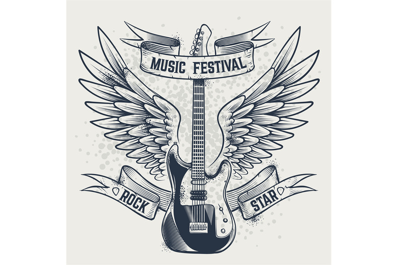 guitar-with-wings-electric-guitar-and-angel-wings-in-sketch-style-tem