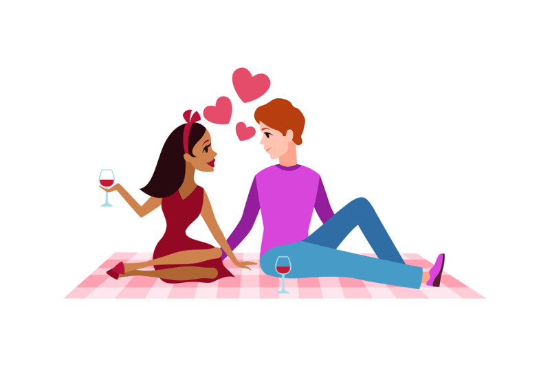 romantic-date-cartoon-young-couple-characters-on-picnic-man-and-woma