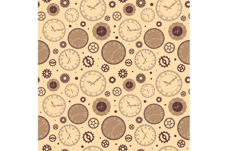 clock-faces-seamless-pattern-vintage-watches-background-ticking-time