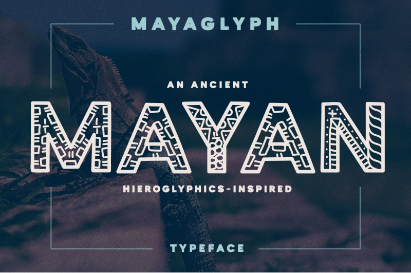 mayaglyph-aztec-pattern-font