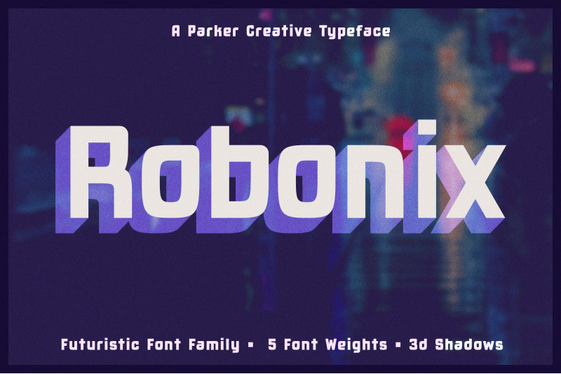robonix-futuristic-shadow-font