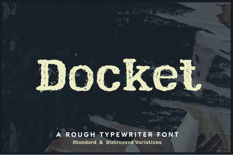 docket-rough-typewriter-font