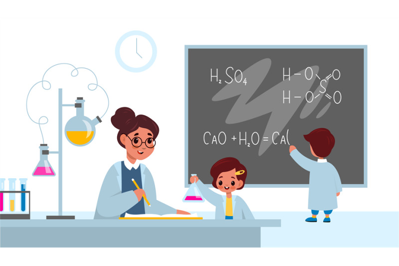 chemistry-lesson-students-in-classroom-interior-with-teacher-boy-wri