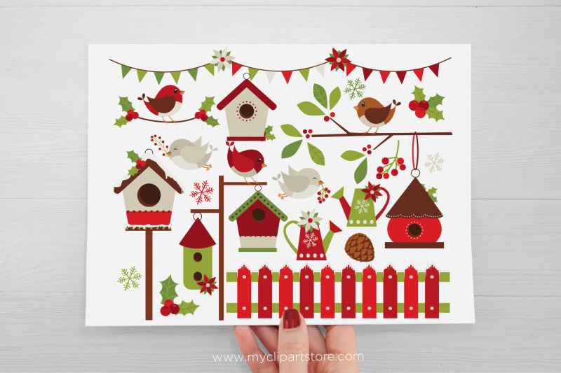 christmas-red-robin-vector-clipart