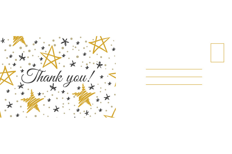 thank-you-postcard-abstract-background-with-golden-and-gray-hand-draw