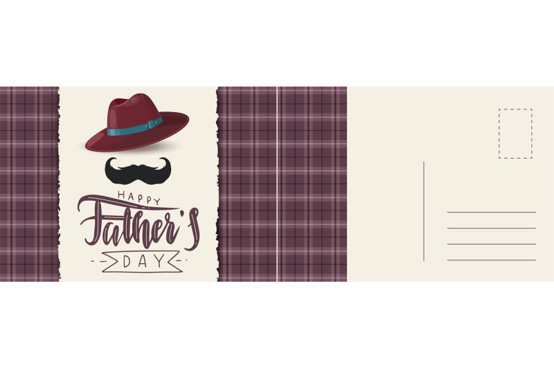 happy-fathers-day-postcard-abstract-checkered-background-with-mustach