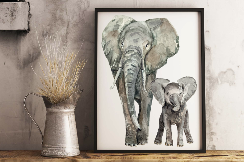 watercolor-elephants-clip-art