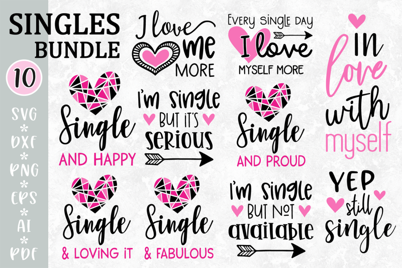 single-svg-bundle-anti-valentine-cut-files-single-life-svg