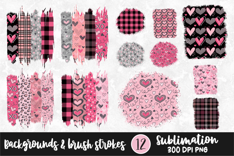 valentine-sublimation-brush-stoke-and-background-bundle-png