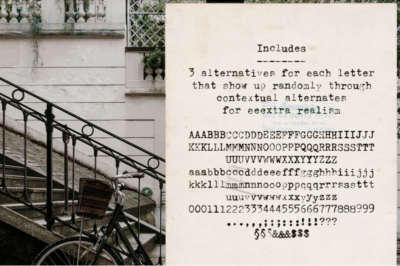 populaire-typewriter-font-amp-extras