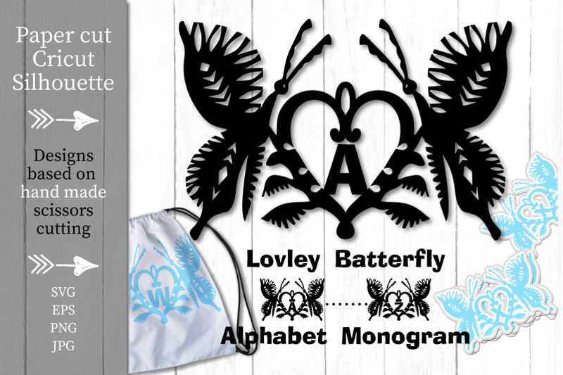 butterfly-alphabet-monogram-decoration-paper-cut-svg