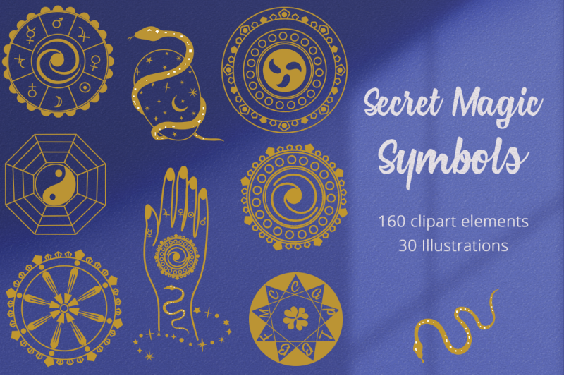 secret-magic-symbols-illustration-set