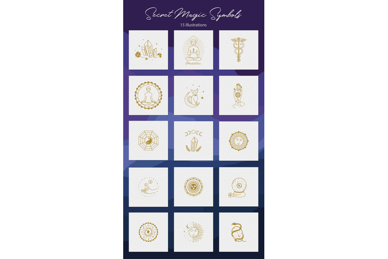 secret-magic-symbols-illustration-set