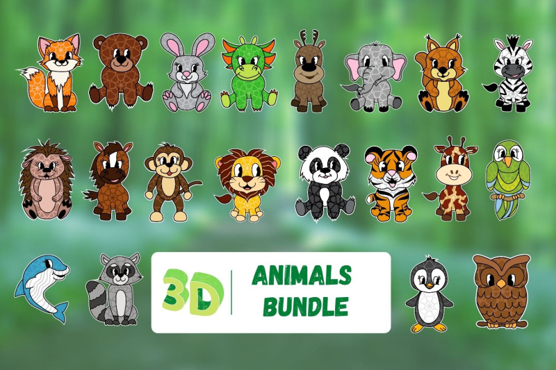 3d-animals-svg-bundle