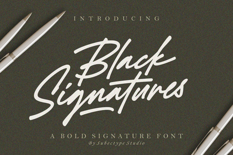 black-signatures-signature-font