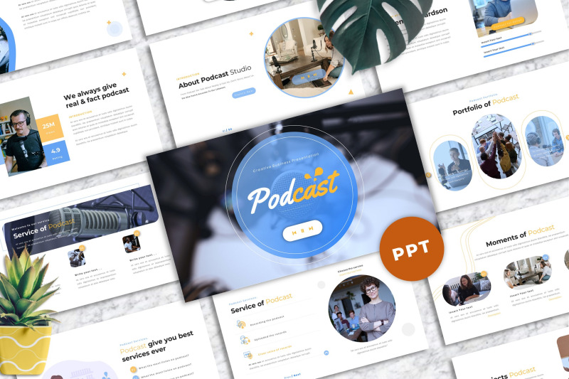 podcast-business-powerpoint-template