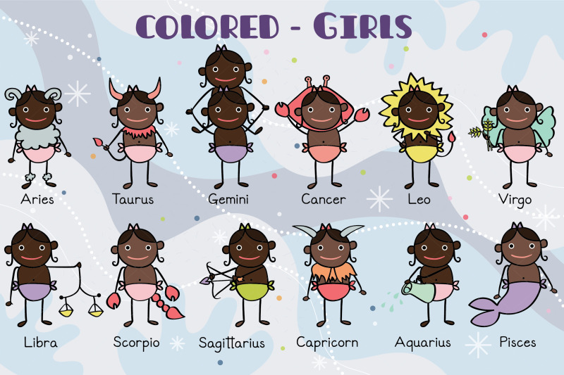 colored-zodiac-baby-boys-amp-girls-astrology-signs-constellations