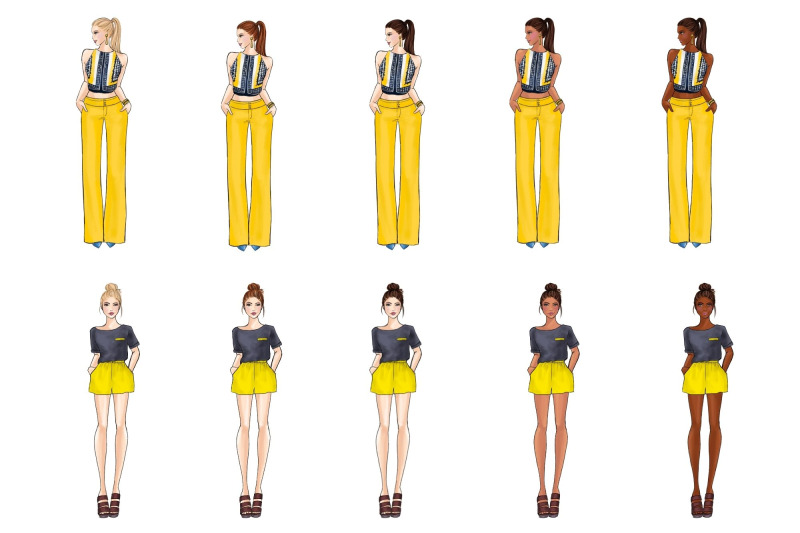 girls-in-yellow-3-fashion-illustration-clipart