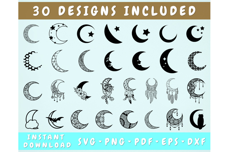 30-moon-svg-bundle-crescent-svg-cricut-cut-files