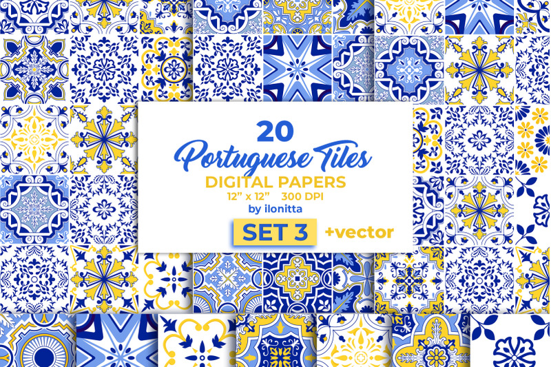 portuguese-tiles-vector-papers-set3