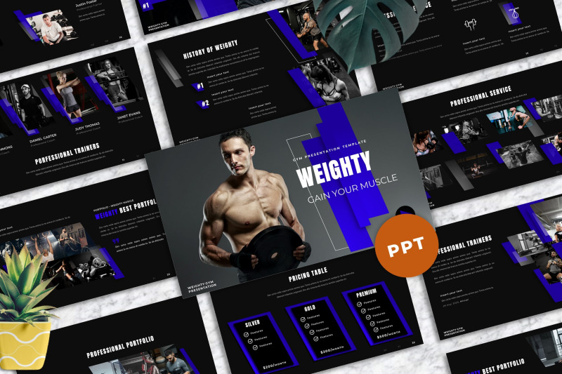 weighty-gym-powerpoint-templates