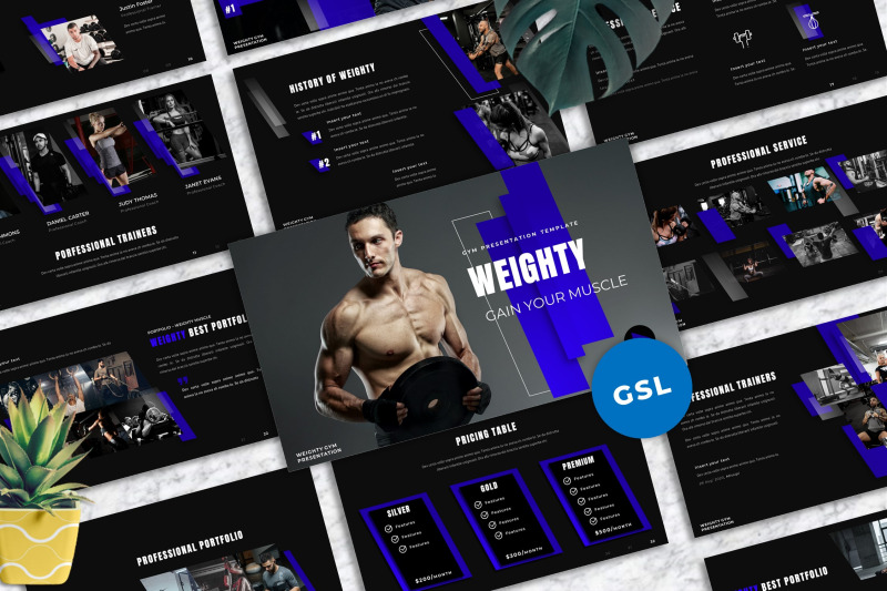 weighty-gym-googleslide-templates