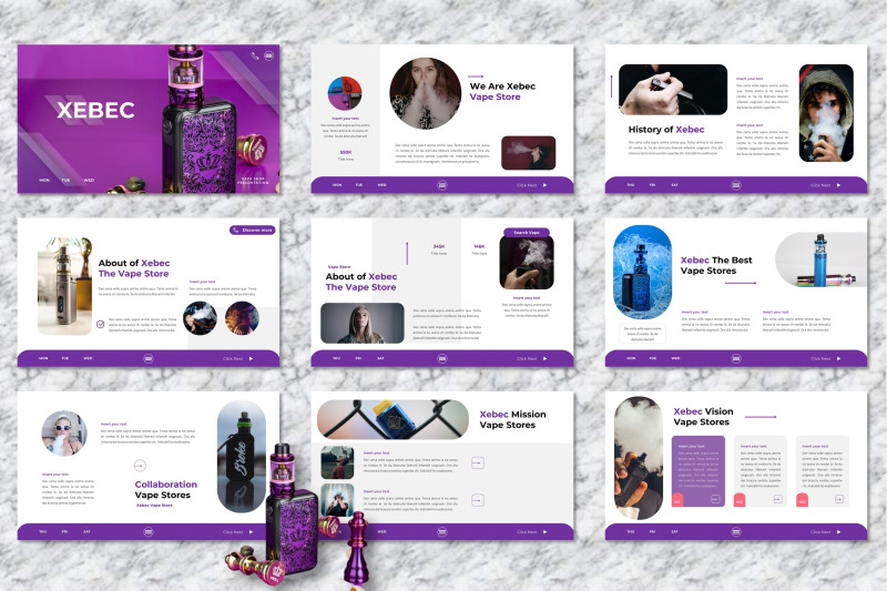 xebec-vape-shop-powerpoint-templates