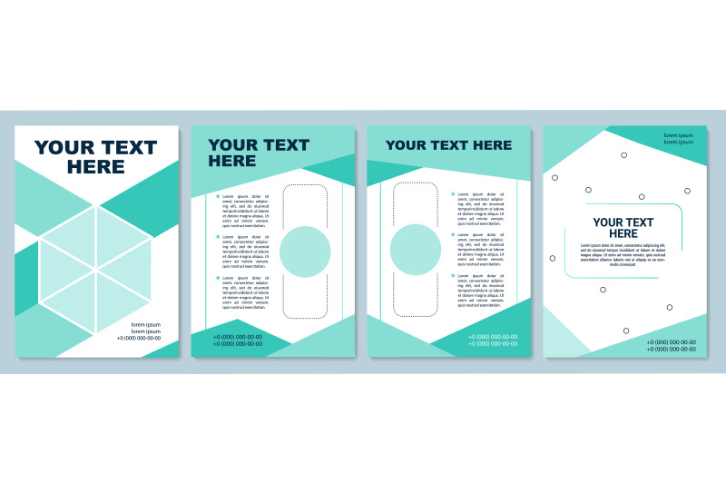 geometric-pattern-empty-brochure-template