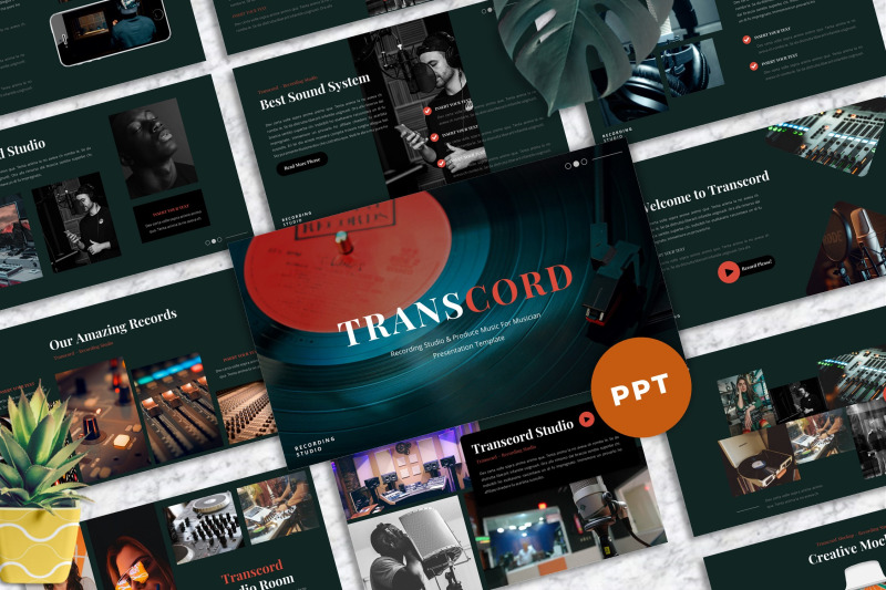 transcord-recording-studio-powerpoint-templates