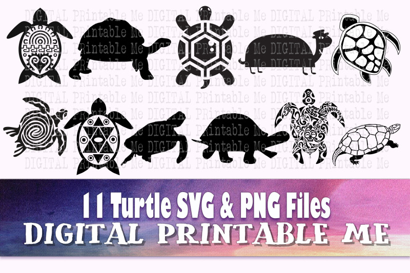 turtle-silhouette-svg-bundle-clip-art-pack-png-11-images-pack-tor