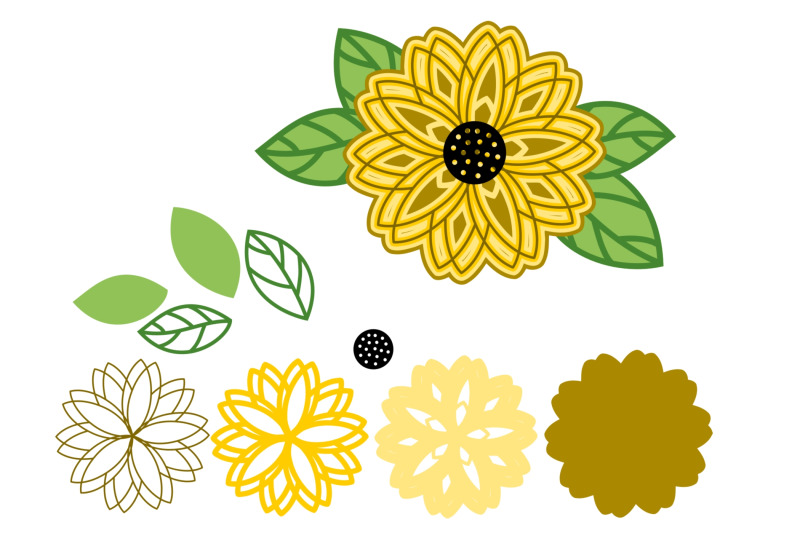 sunflower-layered-svg-3-svg-mandala-multilayer-svg