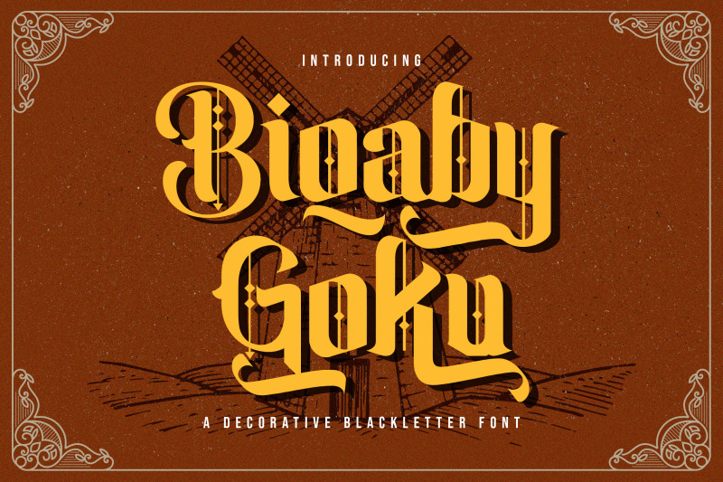 biqaby-goku-blackletter-font