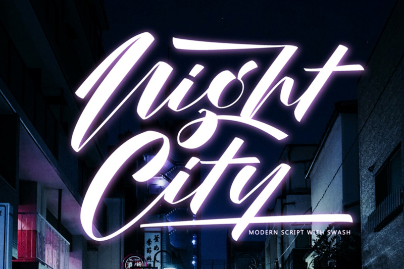 night-city-modern-script-fonts