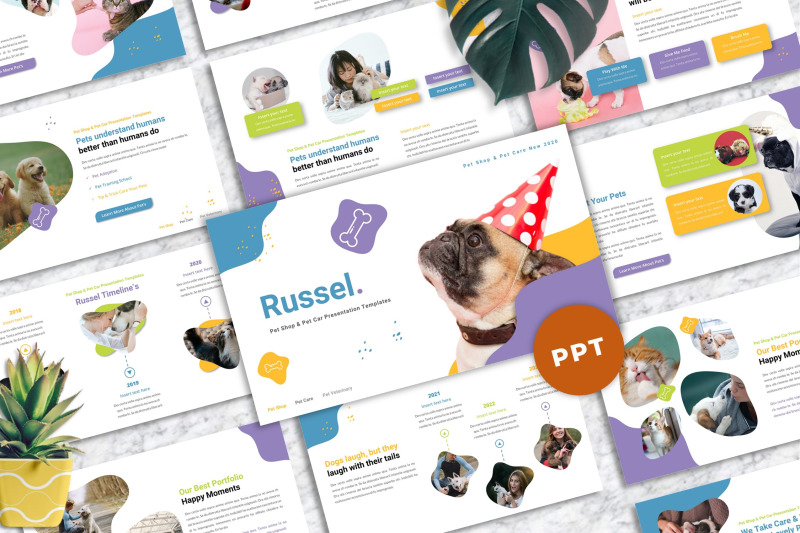 russel-pet-care-powerpoint-templates