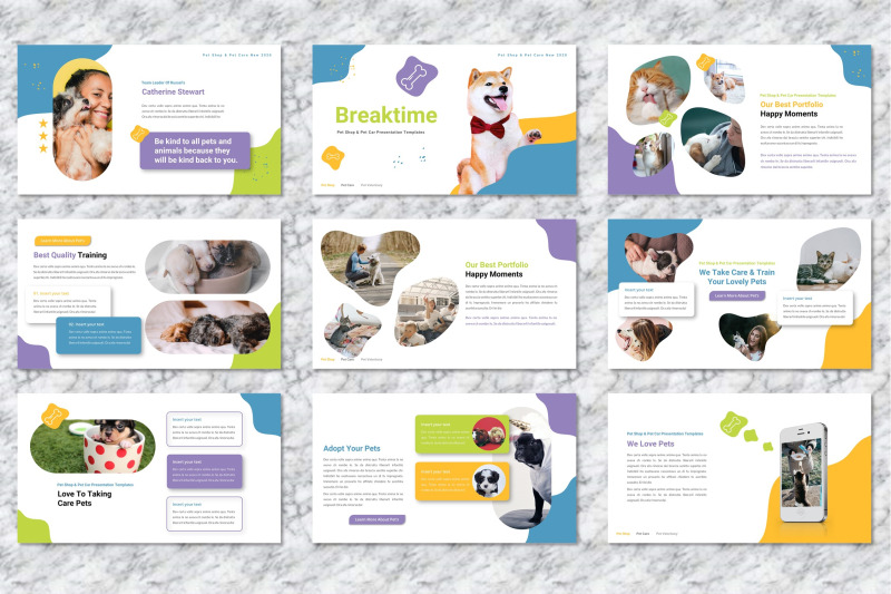 russel-pet-care-powerpoint-templates