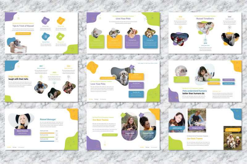 russel-pet-care-powerpoint-templates