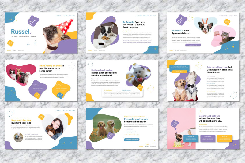 russel-pet-care-powerpoint-templates