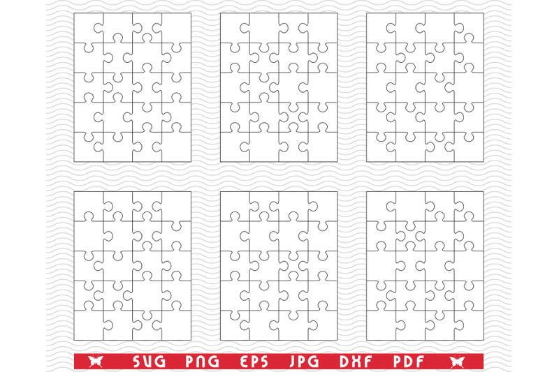 svg-six-white-puzzles-separate-pieces-digital-clipart