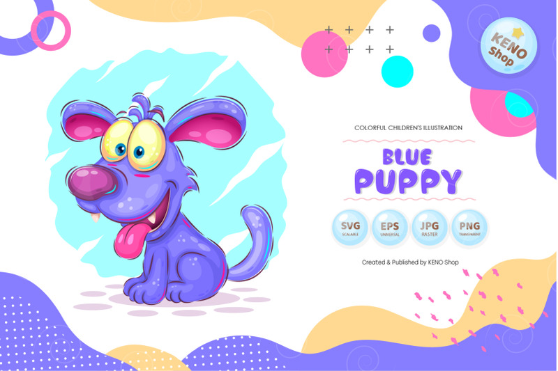 blue-cartoon-puppy