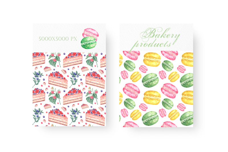 baking-watercolor-seamless-pattern-confectionery-donut-cupcakes